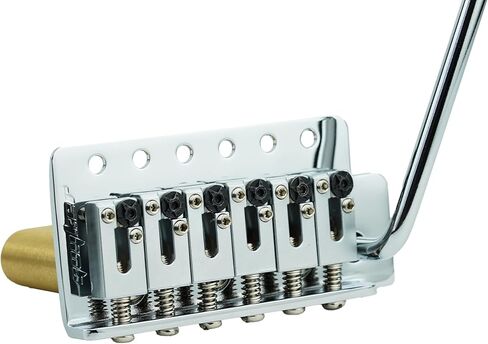 Guyker Guitar Tremolo Bridge with Stainless Steel Saddle String Space 10.5mm & Brass Block, Pop-In Vibrato Bar, Complete Install Kit for 6 String Electric Guitar(GG1001-S, Black) in Saudi Arabia