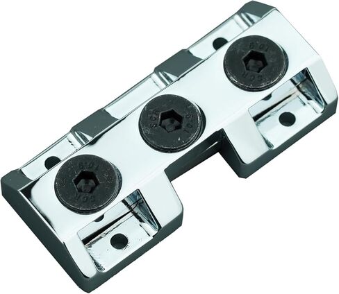 Guyker Locking Clamp for Guitar, Behind the Nut, with Screws, Pure Brass Headless Guitar Bridge String Lock CNC Machined 6 String Electric Guitar Replacement Part, Black XS001 in Saudi Arabia