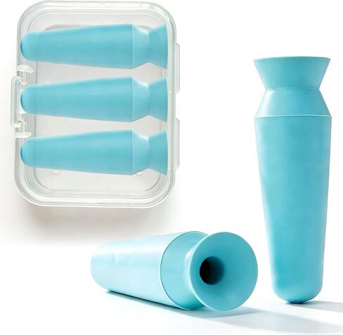 3Pack Scleral Lens Suction Cup Remover Tool, Contact Lens Applicator Extra-Large 10mm Depth with Travel Case One-Piece Silicone Lens Removal Lens Inserter (Only for 14-17mm Hard Lens/Prosthetic Eyes) in Kuwait