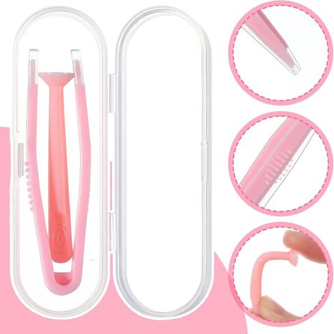 6PCS Contact Tool Remover And Inserter,Portable Contact Lens Remover, Contacts Lenses Applicator Tool with Tweezers Suction Stick Storage Case, for Remove Artificial Eyes Scleral Lenses in Saudi Arabia