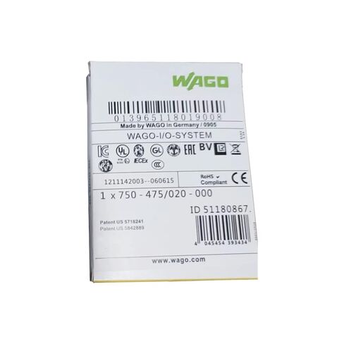 750-475/020-000丨1pc 100% New I/O-System 750-475/020-000 PLC Module 2AI Connecting Terminal (750-475/020-000) in Saudi Arabia