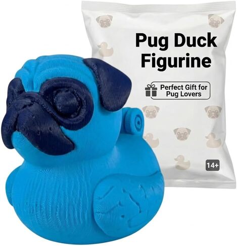 Pug Duck تمثال للوحة القيادة - هدية قابلة للتجميع لأصحاب Jeep & Oper - Hide & Seek Cruise Duck - بديل فريد من المطاط - ديكور Duck Dack Funny - طباعة ثلاثية الأبعاد في كندا in Kuwait