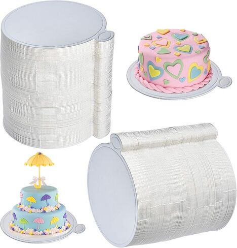 200 Pcs Mini Triangle Cardboard, Mousse Cupcake Base, Cake Dessert Paper Board, Dissert Plates Patries Cardboard Base Decorating Display for Party Wedding Catering Restaurant (Gold) in Kuwait