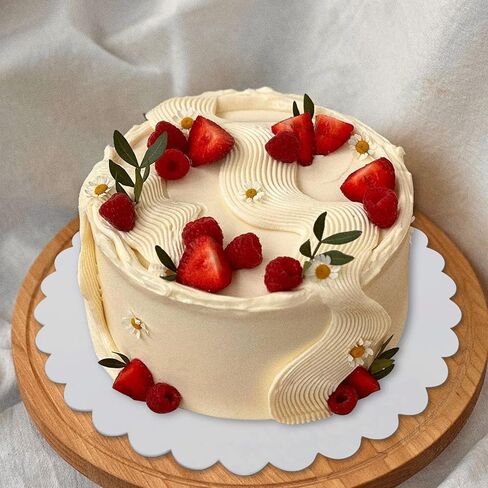 30 Pcs 8+10+12 inch White Cake Boards Round, 10 of Each Size, Food-Graded Cardboard, Waterproof and Oil-Proof, Sturdy Corrugated, Ideal for Baking, Cake DIY, Dessert and Craftin in Kuwait