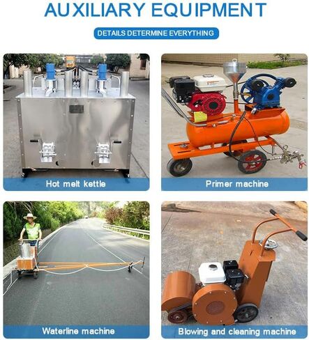 Thermoplastic Road Line Painter, High-Speed Hot Melt Line Striper with Insulated Heating Hopper, 6-Second Fast Drying & Precision Line Bucket, Ideal for Zebra Crossings, Industrial Areas &Safety Lanes in Saudi Arabia