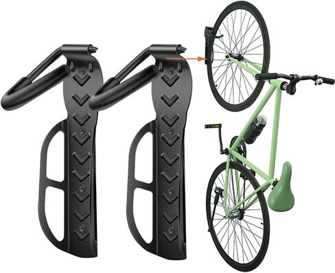 Wallmaster Bike Storage Rack for Garage, Wall Mount Bicycles Hanger, 2-Pack Bike Storage System Vertical Bike Hooks in Kuwait