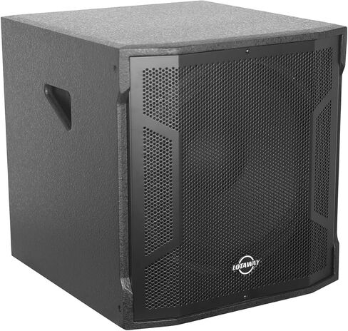 LOTAWAY GWS-042 Powered Line Array Speaker System with 15" Wooden Active Subwoofer, 2200W Professional DJ Sound System with Smart DSP, 3-Channel Mixer, Bluetooth TWS for Church, Club, Live Events in Saudi Arabia