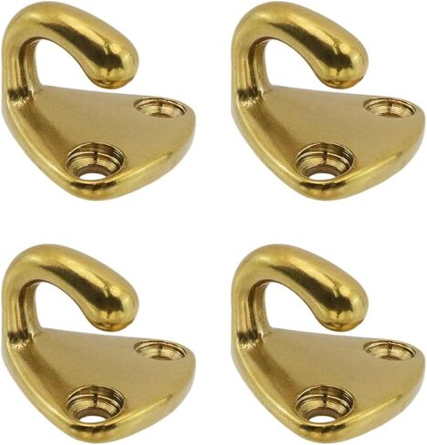 Bitray 316 Stainless Steel Marine Hanger Hook Coat Pad Eye Hooks Boat Ship Hardware - 4Pcs in Saudi Arabia