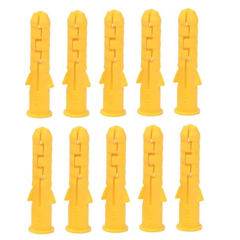 DECHOUS 200pcs Self Drilling Ribbed Plastic Wall Expansion Anchors for Drywall Maintenance and High Tension Ribbed Wall Plugs for Secure Fixing Various Surfaces in Saudi Arabia