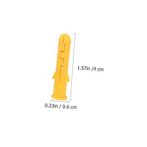 DECHOUS 200pcs Self Drilling Ribbed Plastic Wall Expansion Anchors for Drywall Maintenance and High Tension Ribbed Wall Plugs for Secure Fixing Various Surfaces in Saudi Arabia