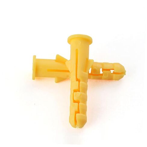 DECHOUS 200pcs Self Drilling Ribbed Plastic Wall Expansion Anchors for Drywall Maintenance and High Tension Ribbed Wall Plugs for Secure Fixing Various Surfaces in Saudi Arabia