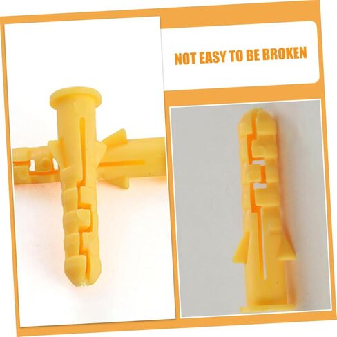 DECHOUS 200pcs Self Drilling Ribbed Plastic Wall Expansion Anchors for Drywall Maintenance and High Tension Ribbed Wall Plugs for Secure Fixing Various Surfaces in Saudi Arabia