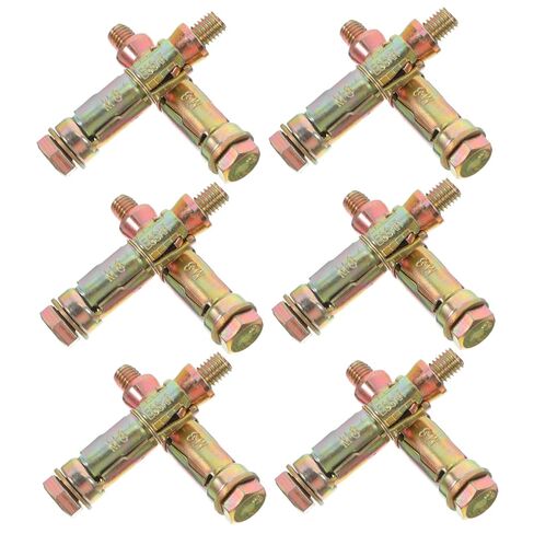 12Pcs Heavy Duty Shield Anchors Metal Expansion Screws for Concrete Brick Wall Construction Durable Fasteners with Enhanced Structural Integrity in Saudi Arabia