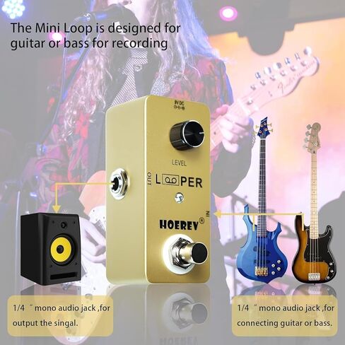 Hoerev Looper Pedal للجيتار الكهربائي والجيتار الصوتي والجيتار الباس in Saudi Arabia