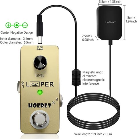 Hoerev Looper Pedal للجيتار الكهربائي والجيتار الصوتي والجيتار الباس in Saudi Arabia