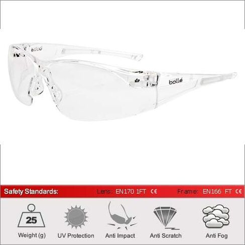 Bolle RUSHPSI Rush Safety Glasses - Clear in Saudi Arabia