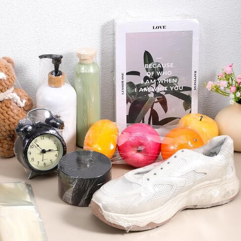 120 قطعة من أكياس التغليف المنكمش بالحرارة، مقاس 14×20 بوصة، أكياس تغليف قابلة للانكماش بالحرارة من مادة PVC الشفافة، غلاف صناعي من الدرجة الصناعية - أكياس شفافة لتزيين المتجر، سلال الهدايا، الأحذية، الجرار مشروع DIY in Kuwait