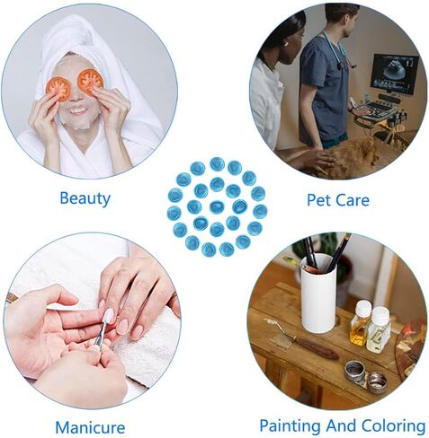 330 PCS Large Disposable Nitrile Finger Cots, Non-allergenic No Powder Finger Protectors，Thumb Covers Protector for Fingertips, Suitable for Manicure, Massage,Painting,Electronic Repair (Blue) in Kuwait