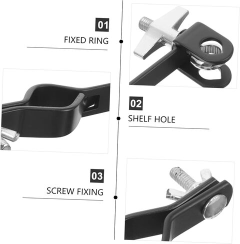 Toyvian Cow Bell Handle Drum Percussion Accessory Mounting Block Clamp for Easy Installation in Saudi Arabia