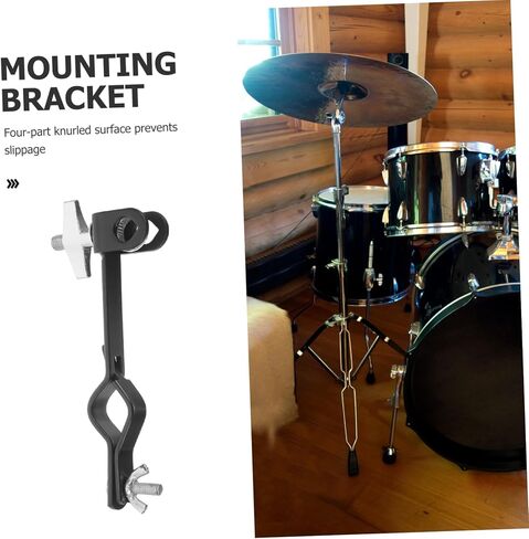 Toyvian Cow Bell Handle Drum Percussion Accessory Mounting Block Clamp for Easy Installation in Saudi Arabia
