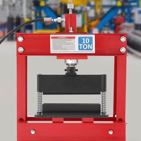 طقم ملحقات مكبس هيدروليكي معدني عالي التحمل مقاس 12 بوصة لمكابس متجر هيدروليكية قياسية 12/20 طن، تصميم زنبركي مزدوج (أسود/أزرق/أحمر) in Kuwait