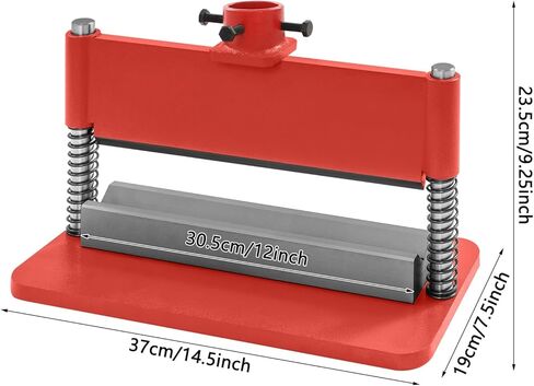طقم ملحقات مكابس الضغط الهيدروليكي مقاس 12 بوصة من الفولاذ عالي التحمل لمكابس المتاجر الهيدروليكية القياسية 12/20 طن، تصميم زنبركي مزدوج، أحمر in Kuwait