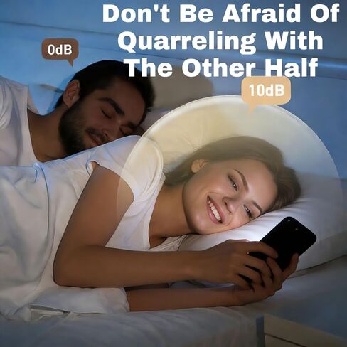 Bone Conduction Pillow Speaker | Under Pillow Bluetooth Speaker for Sleeping | Private Sleep Speaker with 11 White Noises & TF Card Slot – Ideal for Late-Night Scrolling Without Disturbing Partner in Kuwait