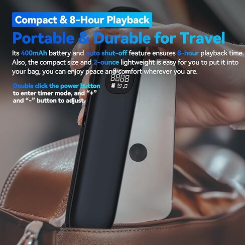 Bone Conduction Pillow Speaker | Under Pillow Bluetooth Speaker for Sleeping | Private Sleep Speaker with 11 White Noises & TF Card Slot – Ideal for Late-Night Scrolling Without Disturbing Partner in Kuwait