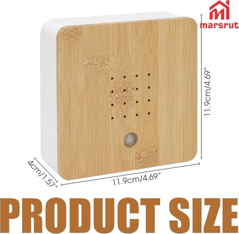 Bird Chirping Sound Device, Singing Bird Box Machine, Motion Sensor Activated Speaker with Natural Sounds, Nature Ambient Noise for Spa, Bathroom, Toilet, Guest, Relaxation, Therapy & Sleeping, 4.7" in Saudi Arabia