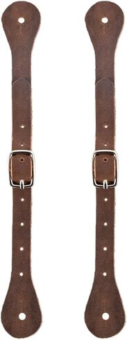 2 Pcs Crazy Horse Leather Spur Straps, Adjustable Single Ply Western Handmade Spur Straps for Men & Women, Full Grain Leather Boot Accessories for Horse Riding, Rodeo & Ranch in Kuwait