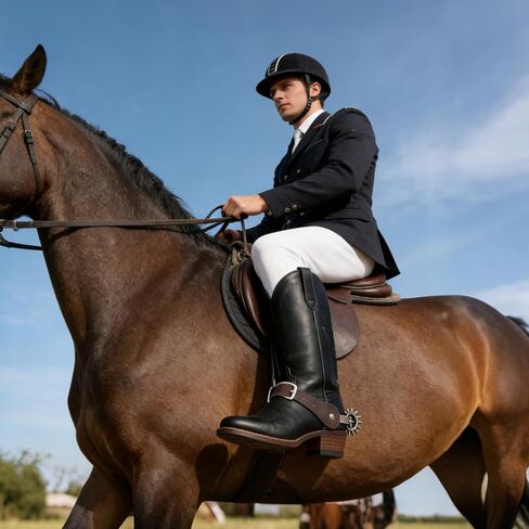 2 Pcs Crazy Horse Leather Spur Straps, Adjustable Single Ply Western Handmade Spur Straps for Men & Women, Full Grain Leather Boot Accessories for Horse Riding, Rodeo & Ranch in Kuwait