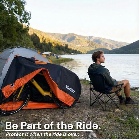 Waterproof E-Bike Cover, 420D Heavy Duty, Windproof, PU Coated, Compatible with Aventon Level 3, Velotric Discover 3 & Specialized Turbo Vado, up to 29"/700C in Saudi Arabia