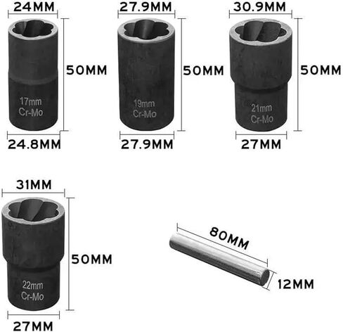 Compatible with BMW Anti-Theft Screw Remover - Anti-Stripping Sleeve & Difficult Extractor Tool in Kuwait