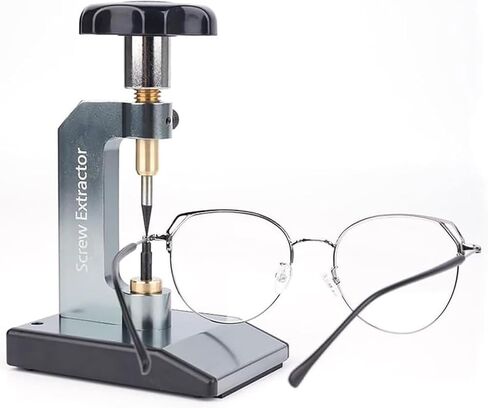 Eyeglass Broken Screw Extractor, Optical Glasses Screw Extractor, with Two Bottom Pins, Made of Metal Material, Glasses Broken Screw Removal Puller Tool for Optical Shop, Eye Hospital in Kuwait