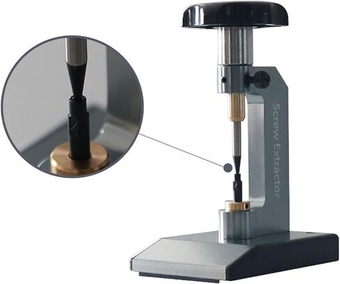 Eyeglass Broken Screw Extractor, Optical Glasses Screw Extractor, with Two Bottom Pins, Made of Metal Material, Glasses Broken Screw Removal Puller Tool for Optical Shop, Eye Hospital in Kuwait