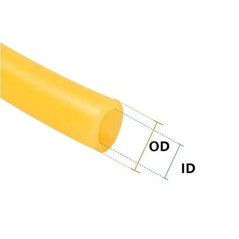 Rubber Hollow Tubes,1Meter Length Yellow Hollow Round Tube, Rubber High Resilient Latex Tubing OD 9mm 12mm 5mm 1pc(12mm*9mm)(4mm*2mm) in Kuwait