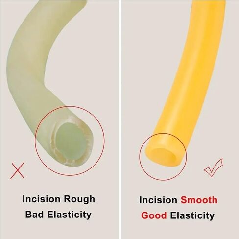 Rubber Hollow Tubes,1Meter Length Yellow Hollow Round Tube, Rubber High Resilient Latex Tubing OD 9mm 12mm 5mm 1pc(12mm*9mm)(4mm*2mm) in Kuwait