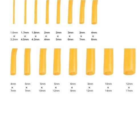 Rubber Hollow Tubes,1Meter Length Yellow Hollow Round Tube, Rubber High Resilient Latex Tubing OD 9mm 12mm 5mm 1pc(12mm*9mm)(12mm*9mm) in Kuwait