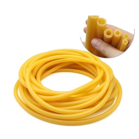 Rubber Hollow Tubes,1pc Yellow Tension Rubber Hoses, Anti-Aging Latex Tube Length 1M 10M 8M for Transmission(3.0M*18MM*22MM)(5M*1.7MM*4.5MM) in Kuwait