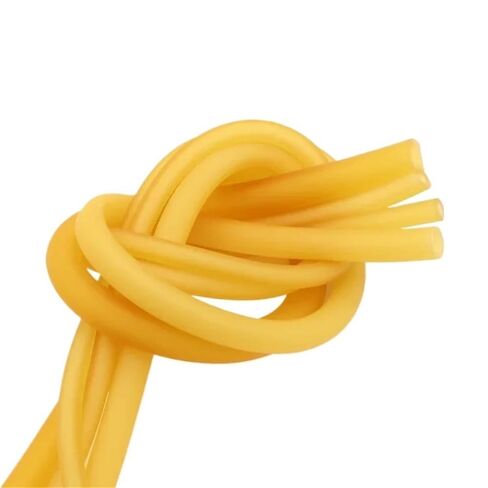 Rubber Hollow Tubes,Easy to Clean Yellow Rubber Tubing, 10Meters 5Meters Length Elastic Band for Laboratory 1pc(2METERS*5MM*8MM)(5METERS*5MM*7MM) in Kuwait