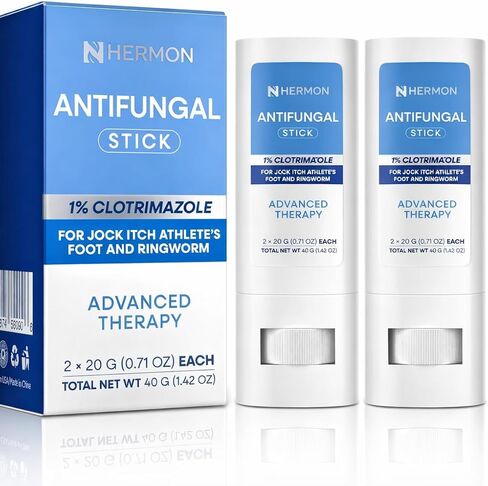 عصا هيرمون المضادة للفطريات لحكة جوك: مضاد للفطريات لحكة جوك، وقدم الرياضي والقوباء الحلقية - عصا موضعية خالية من الفوضى للرجال والنساء in Kuwait