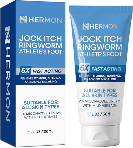 Hermon Antifungal Jock Itch Stick: Antifungal for Jock Itch, Athlete’s Foot and Ringworm - Mess-Free Topical Stick for Men & Women in Saudi Arabia