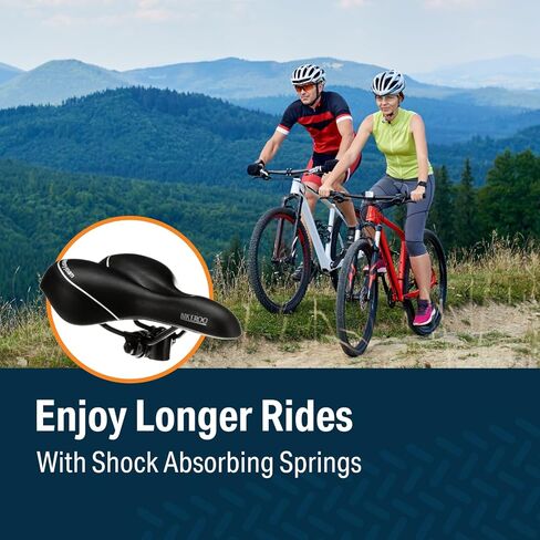 سرج دراجة الطريق ذو الأنف الضيق من Bikeroo - تقليل الاحتكاك من أجل الراحة والمرونة لركوب الدراجات في الشوارع والتنقل بتمارين الدراجة الثابتة in Kuwait