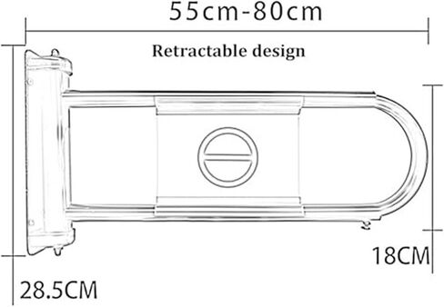 Swing Safety Gate for Supermarkets Spring-Loaded One-Way Entrance - Automatic Closing Pedestrian Access Door in Kuwait