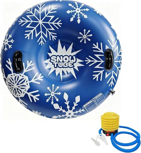 أنبوب ثلج قابل للنفخ شديد التحمل، زلاجة ثلج شتوية للبالغين ذوي قاع صلب - متين وموثوق للمتعة في الهواء الطلق، مثالي للتزحلق على الجليد والأنابيب in Kuwait