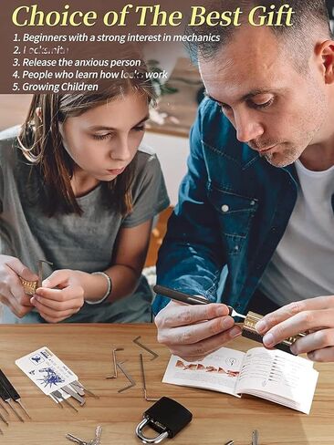 قفل من الجرانيت مع مفاتيح، طقم أقفال أمان مكون من قطعتين للخزانات والأبواب والأمتعة والبوابات والمذكرات L19 in Kuwait