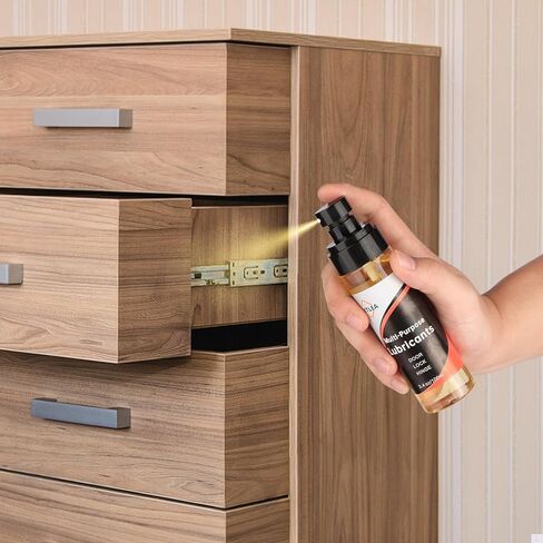 4.4oz Lock and Hinge Lubricant-Squeaky Lock Fix & Garage Door Lube with 3.4oz Spray & 1oz Precision Oiler for Locks, Sliding Door, Hinges & More in Saudi Arabia