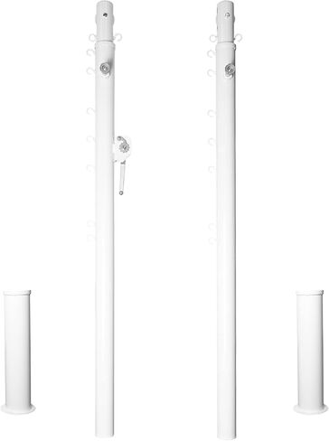 Aoneky Replacement Square Adjustable Volleyball Post, Ground Sleeves Included in Saudi Arabia