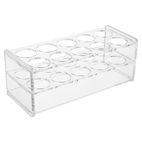6 Holes Test Tubes Rack Clear Acrylic Test Tests Tube Rack Holder Nurse Party Decor Shot Tubes Holder Rollerball Perfume Organizer Plant Hydroponic Propagation Station Dia:0.83Inche in Saudi Arabia