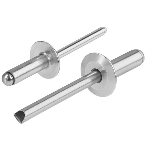 55 قطعة 1/4 بوصة × 5/8 بوصة مسامير عمياء كبيرة ذات شفة، 6.4 مم × 16 مم، مغزل فولاذي من الألومنيوم in Kuwait